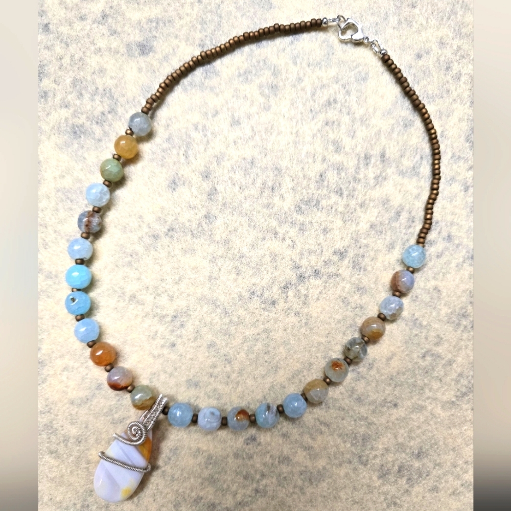 Handmade Agate Necklace